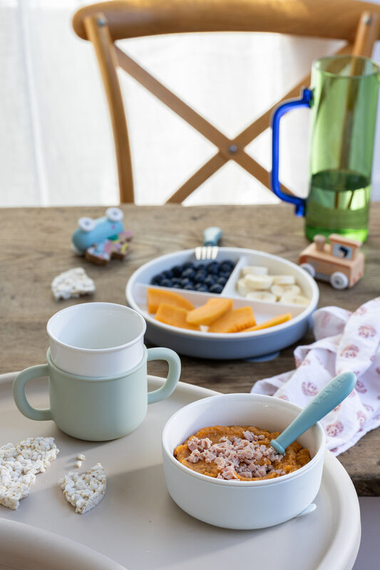 Set de comida de porcelana - Pebble
