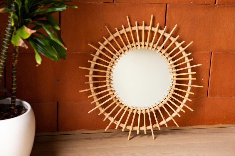 Rattan Mirror - Fondi - 60 Cm