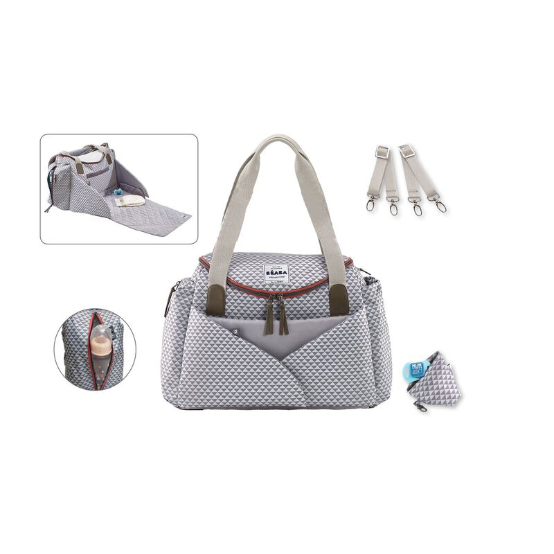 Sydney II Diaper Bag Playprint grey