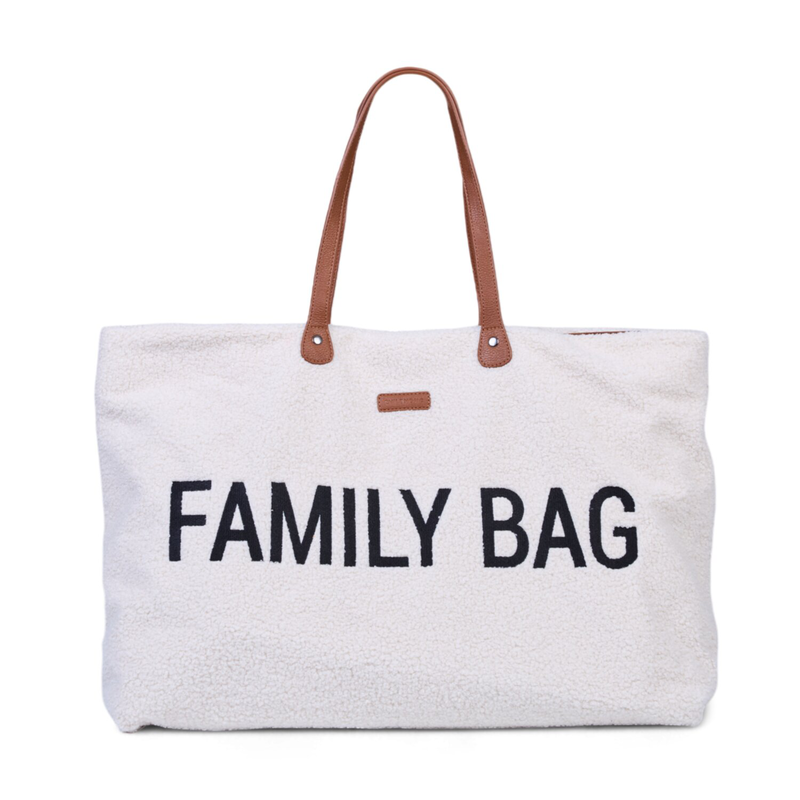 Family Bag Sac A Langer - Teddy Ecru (Childhome) - Image 1