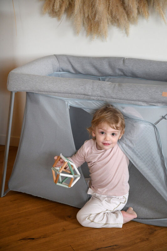 Lettino da viaggio 3 in 1 Eazy Sleep - Grigio erica / Pebble