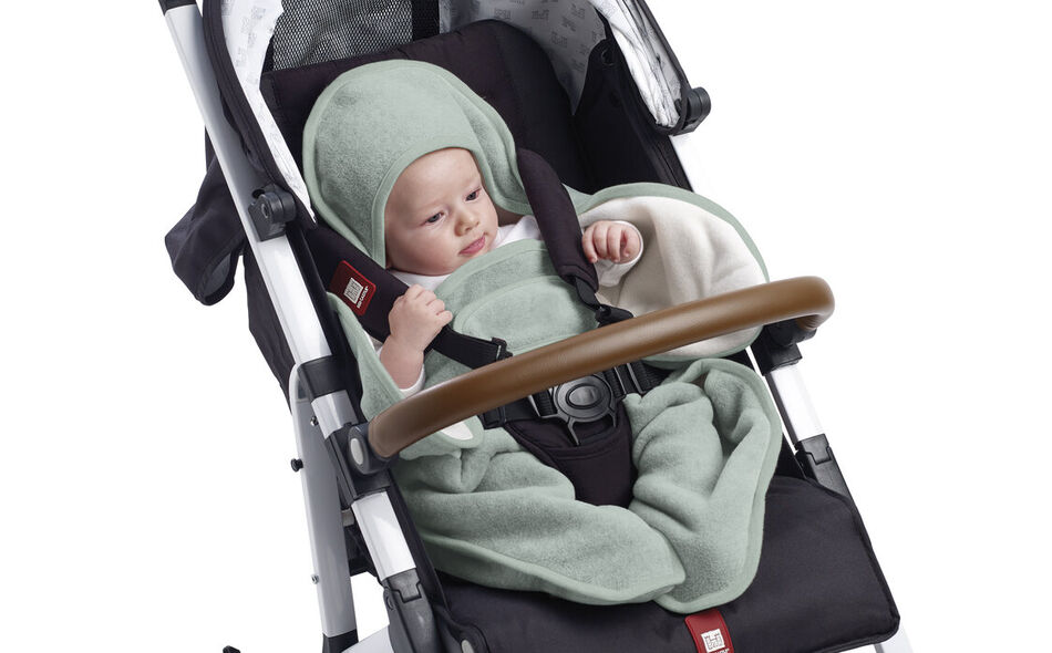 Babynomade&reg; double fleece sage green