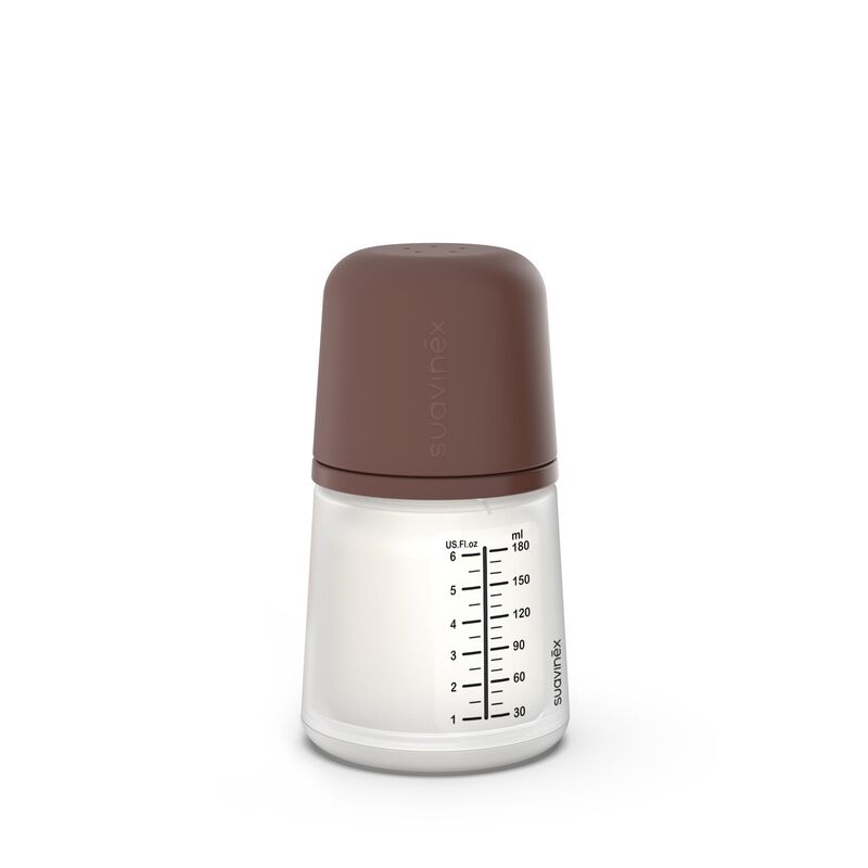 ZERO.ZERO 180 ml anti-colic feeding bottle - Special for breastfeeding Caramel