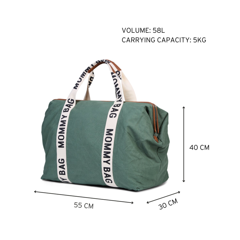 Mommy Bag ® Sac A Langer - Signature - Toile - Vert (Childhome) - Image 12