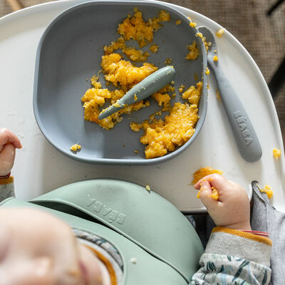 Assiette silicone ventouse Galet