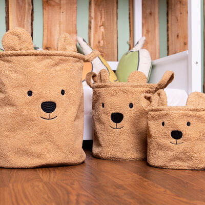Basket 40x40x40cm Teddy brown
