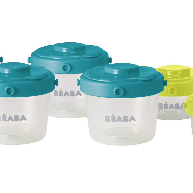 Bébé Beaba Pack 1Er Repas Neon  Pots De Conservation « Le Haut Moncel