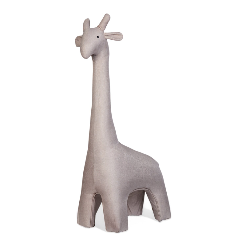 Stehende Giraffe - Leinen - Beige