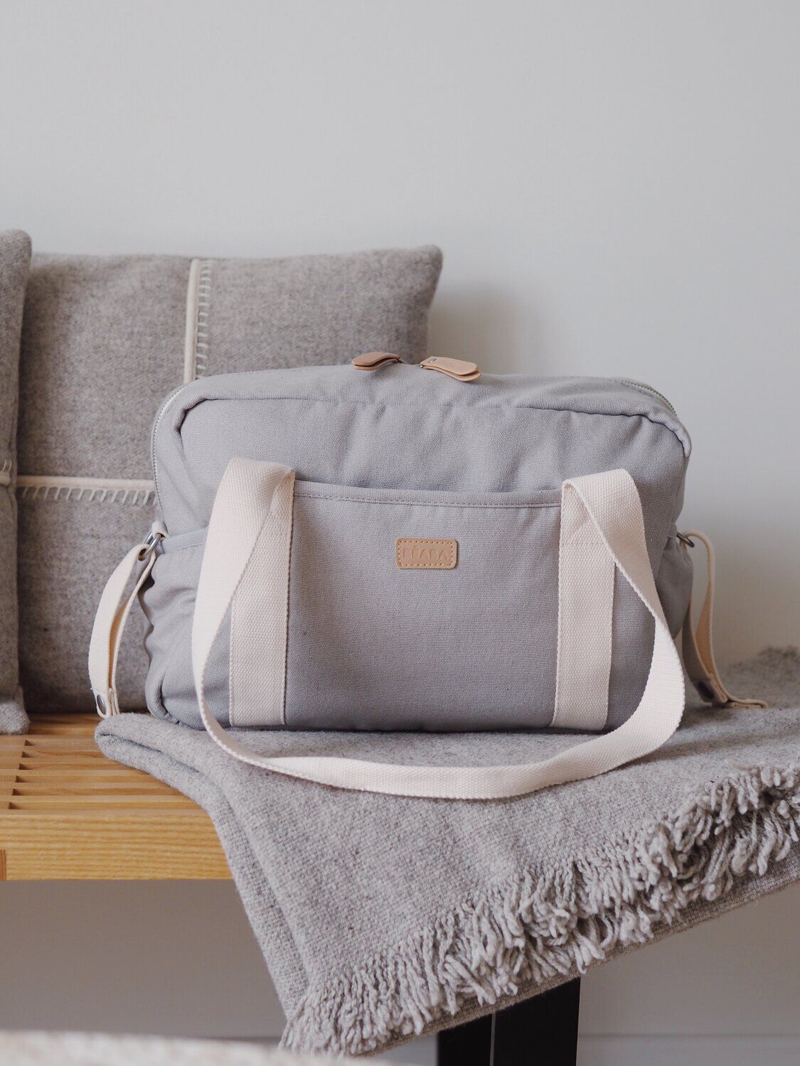 Grey changing new arrivals bag