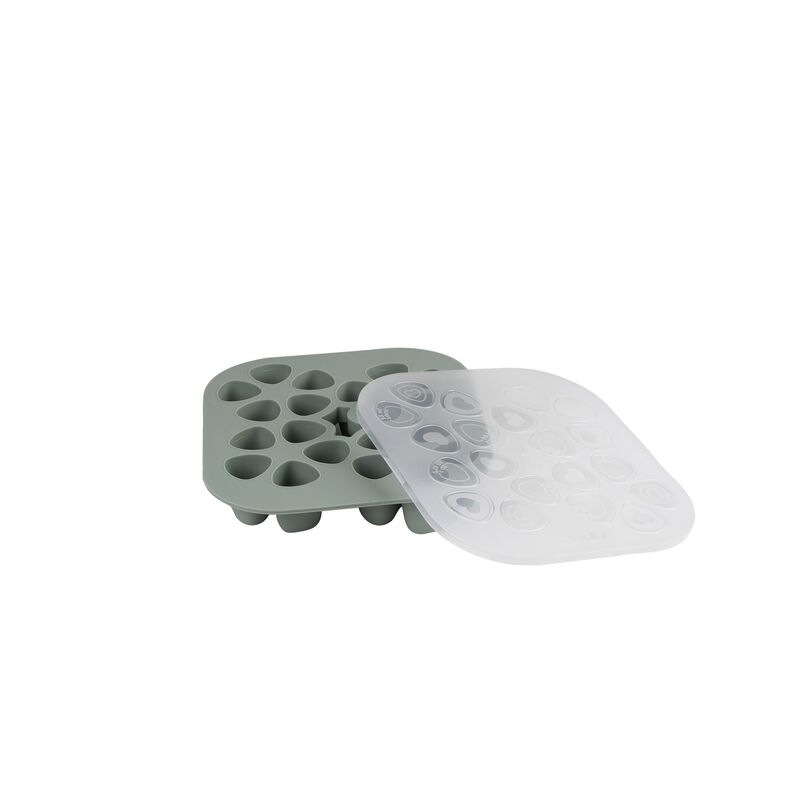Tiny silicone multi-portion mold - 20 x 35 ml - Sage green