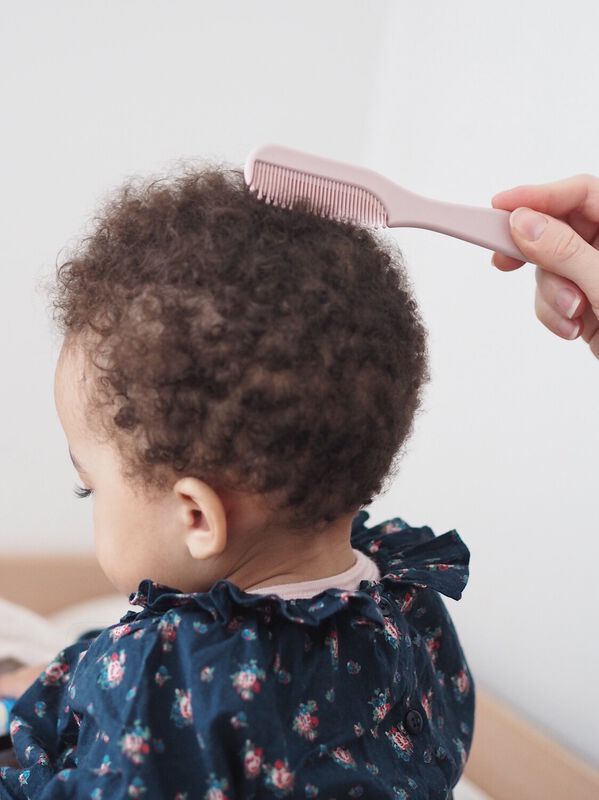 Baby Brush And Comb - Old Pink