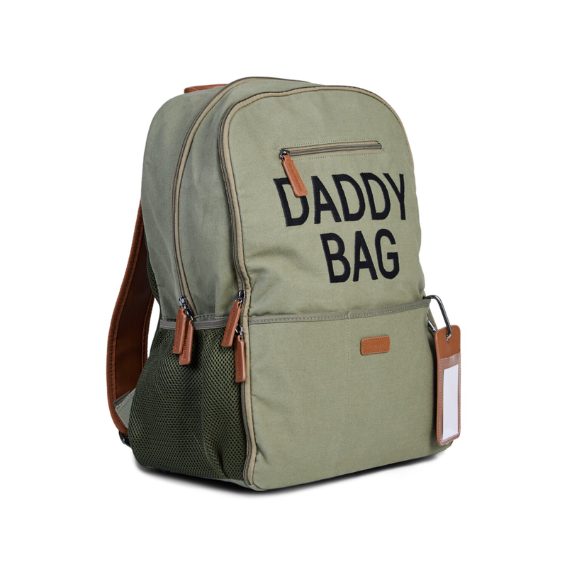 Nursery backpack Daddy Bag Canvas kaki