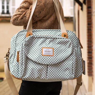 Wickeltasche Geneve II Play Print sage green