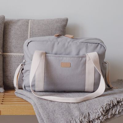 Wickeltasche Paris pearl grey