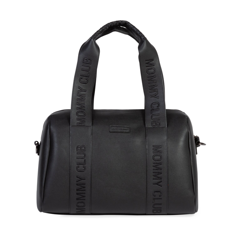 Mommy Club Nursery Bag Mommy bag Nappy Bag  - Simili Leather Black 