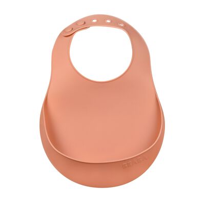 Silicone Baby Bib terracotta