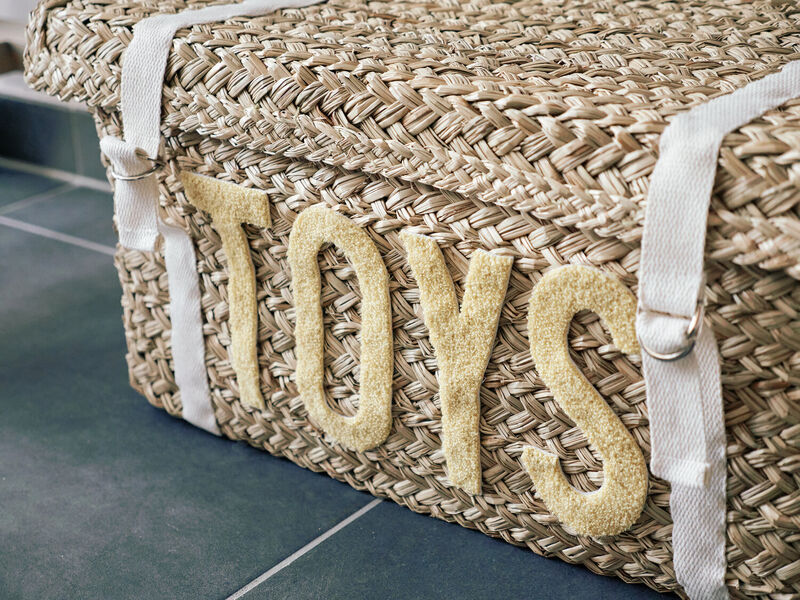 Toybox Rattan Yellow 2pcs