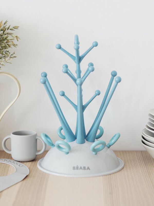 Tree Bottle Drying Rack blue