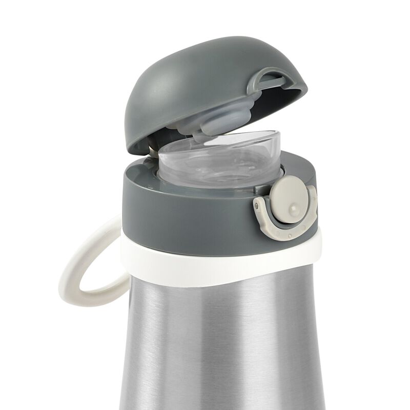 Stainless steel bottle 350 ml mineral grey