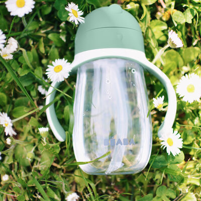Tasse paille 300ml Vert sauge
