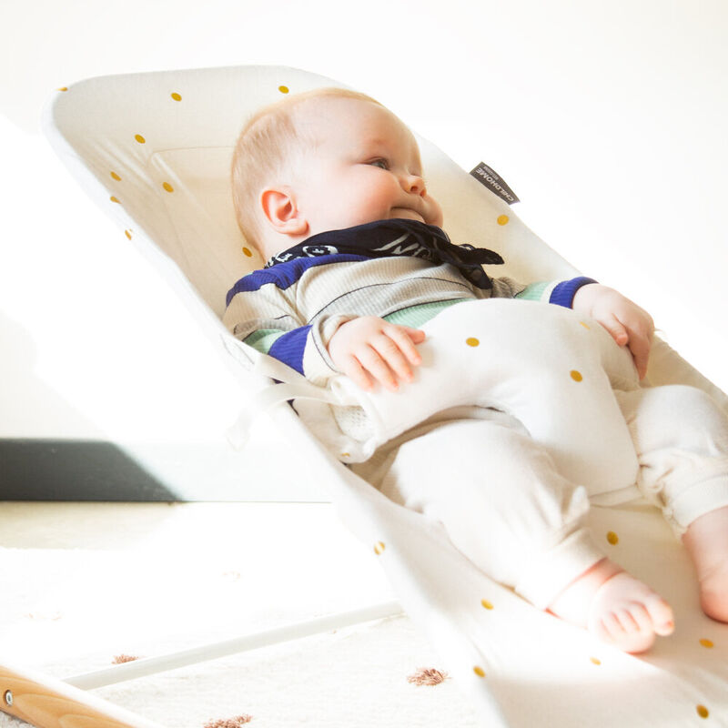 Childhome Evolux Bouncer Cover - Gold Dots