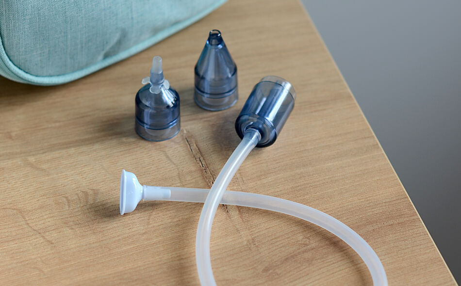 Minidoo manual baby nasal aspirator blue