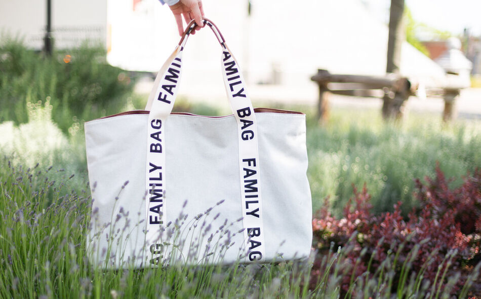 Family Bag Sac A Langer - Signature - Canvas - Ecru