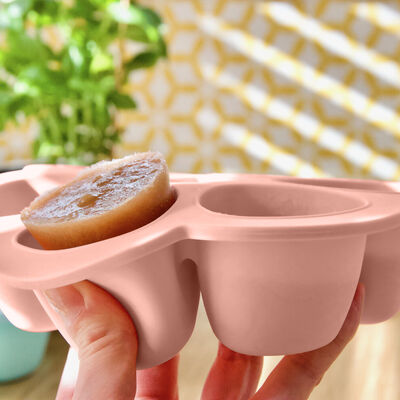 Silicone Multi-Portion Trays 6*5 oz. old pink