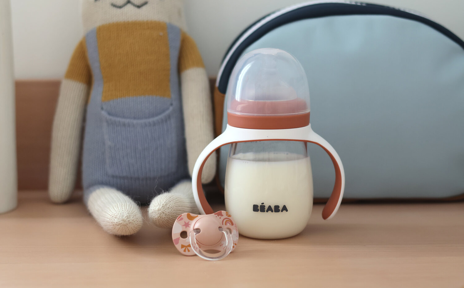 2 in 1 Training Bottle 210ml TERRACOTTA