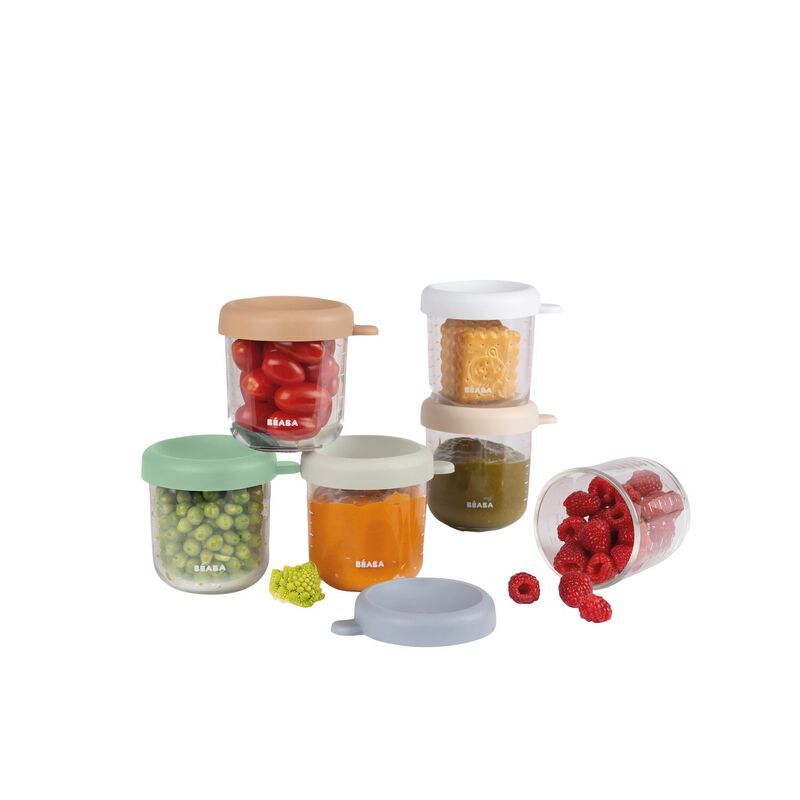 Set da 6 vasetti in vetro 250ml - Natural color mix