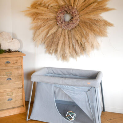 Lit parapluie 3 en 1 - Eazy sleep - Gris chiné / Galet 