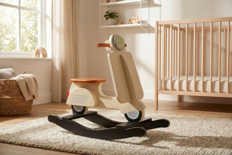 Schaukel-Scooter creme