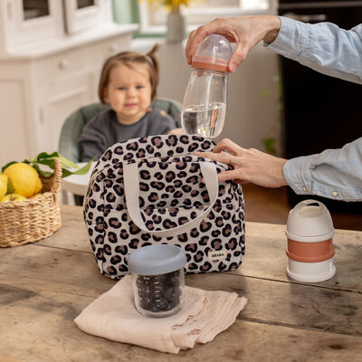 Sac repas isotherme - Leopard clay