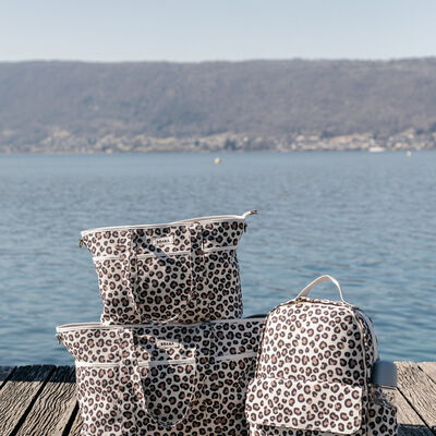 Wickeltasche Madrid - Leopard clay