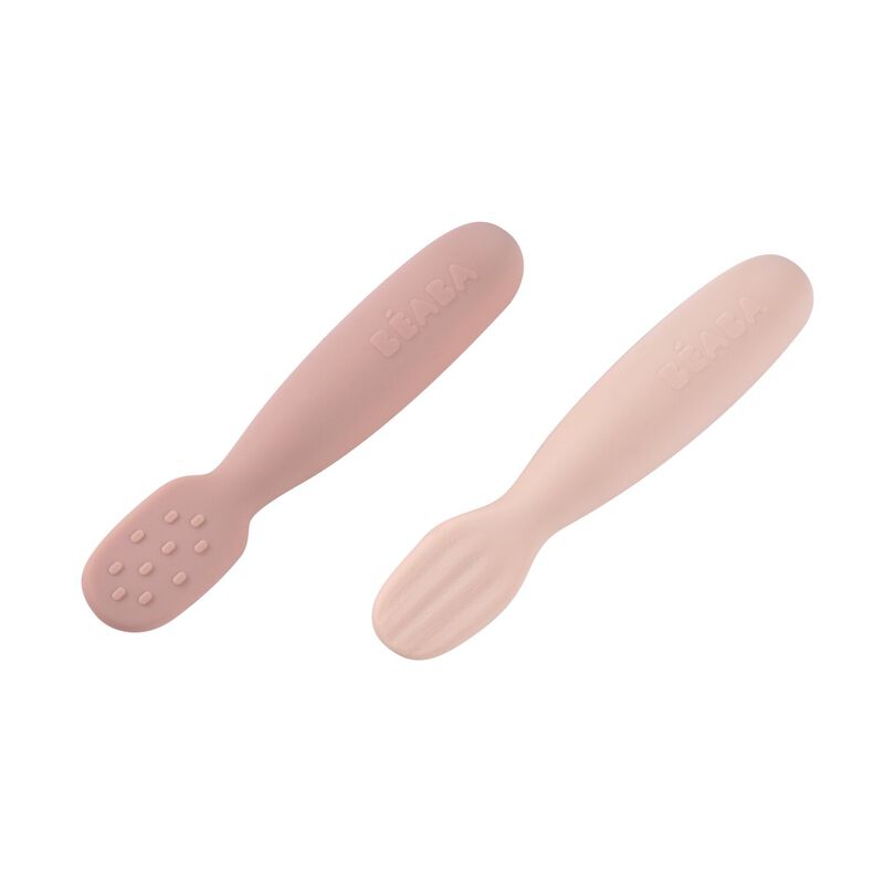 Set di 2 pre-cucchiai in silicone - Zucchero filato / Marshmallow 