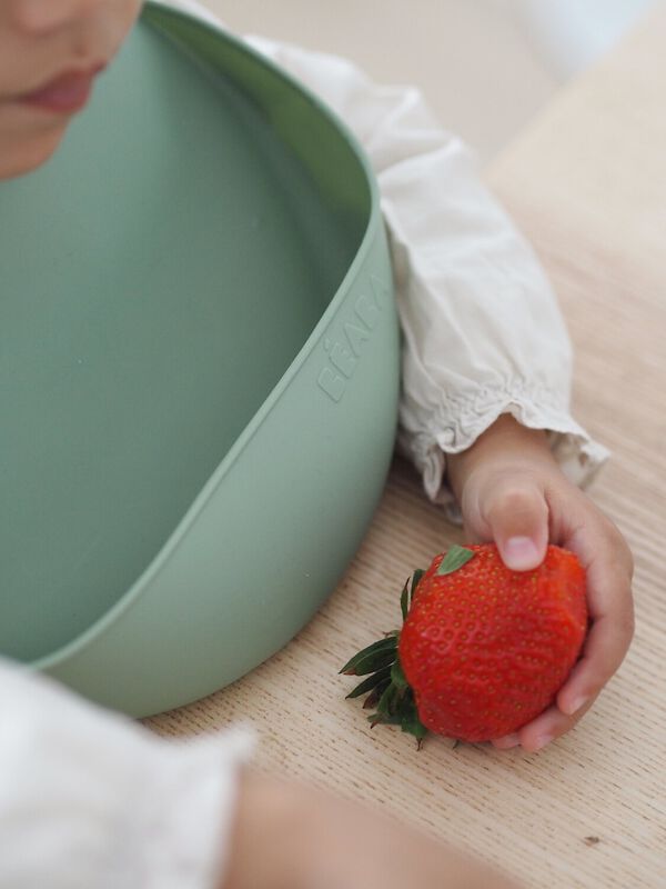 Silicone Baby Bib sage green