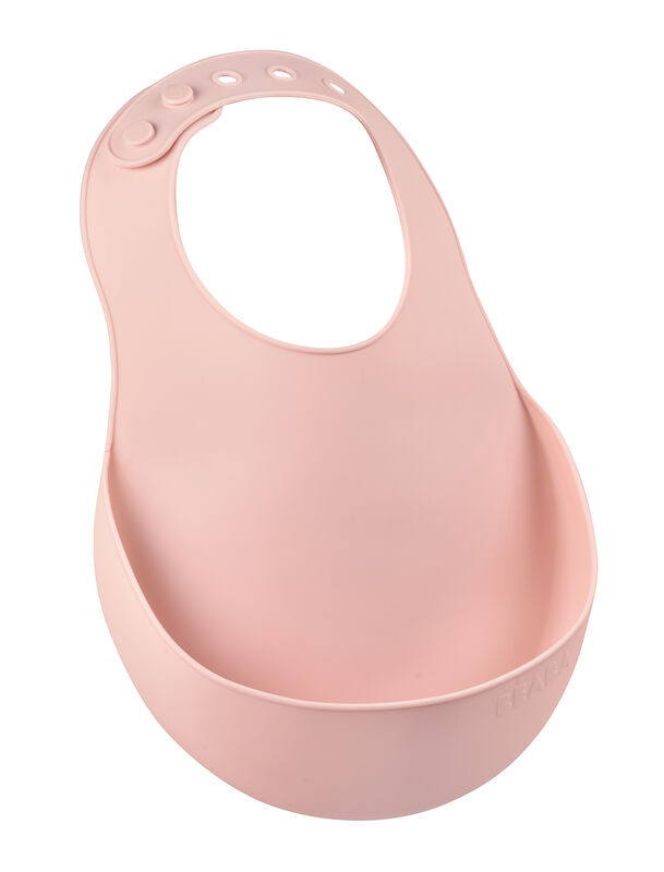 Silicone Baby Bib old pink 2.0