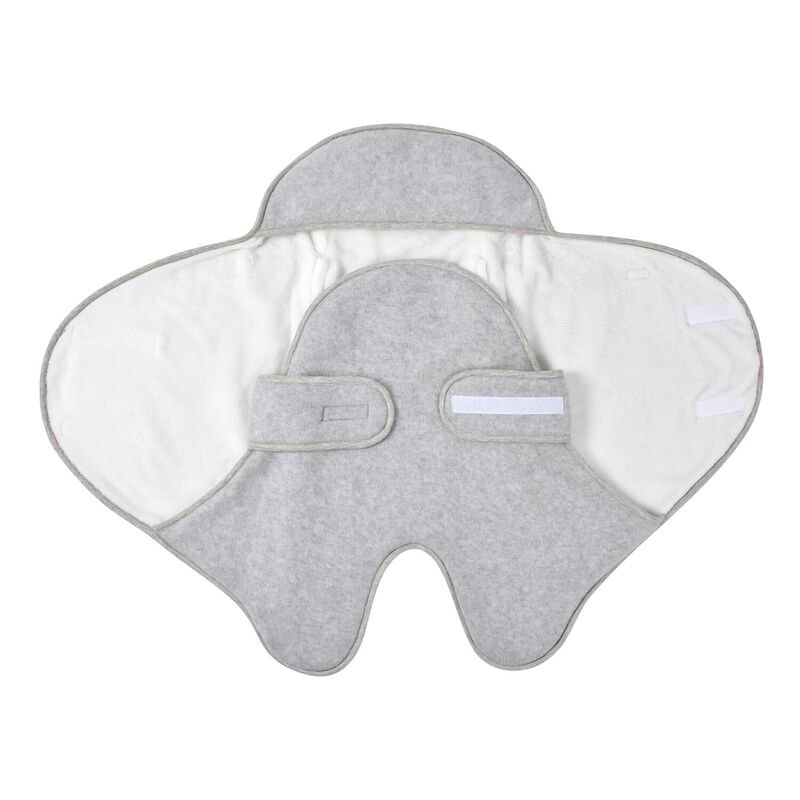 Babynomade&reg; double fleece heather grey