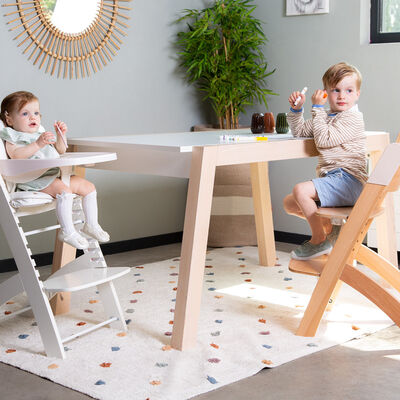 Evosit Seggiolone - Legno e Beige 