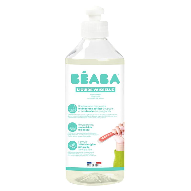 Baby Bottle Cleanser & Dish Washing Liquid, Plant-based, Fragrance-free &ndash; 500 ml