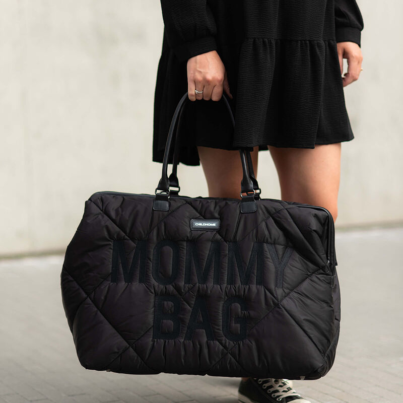 Childhome Mommy Bag - Puffered Black 5.0