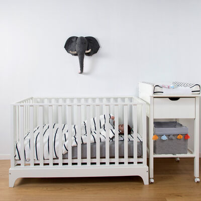 Lit b&eacute;b&eacute; 70x140cm BE17 blanc