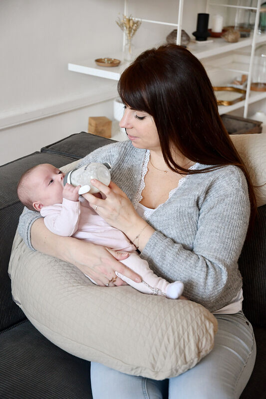 Big Flopsy&trade; Pregnancy & Nursing Pillow - Fleur de coton&reg; LINEN OEKOTEX CLASS 1 CERTIFIED TEXTILES