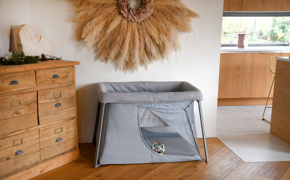 3 in 1 travel cot - Eazy sleep - Heather grey / Pebble 