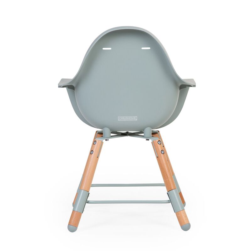 Evolu Chaise Haute - Réglable En Hauteur (50-75 Cm/*90 Cm) - Naturel Menthe (Childhome) - Image 14