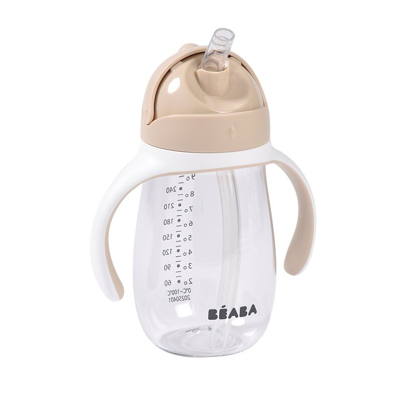 Taza con pajita 300 ml - Tierra de arcilla