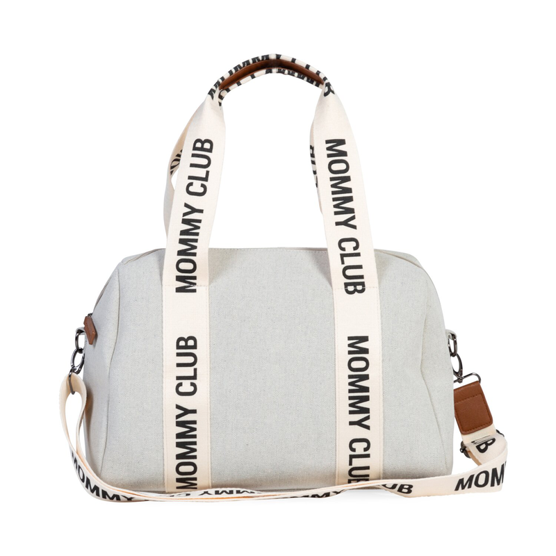 Nusery bag Mommy Club Signature Canvas off white