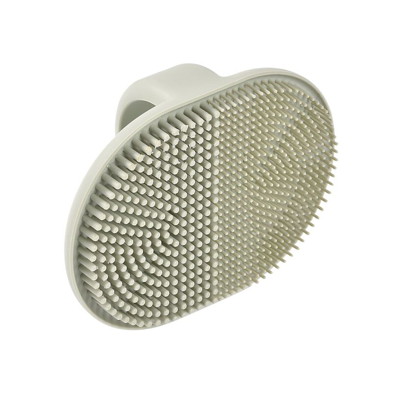 Siliconen borstel Misty green