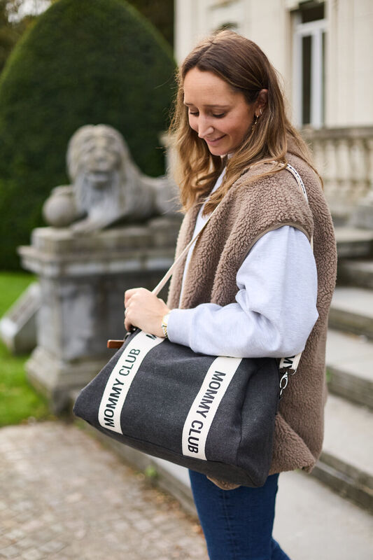 Mommy Club  Sac &agrave; Langer - Signature - Canvas  - Noir