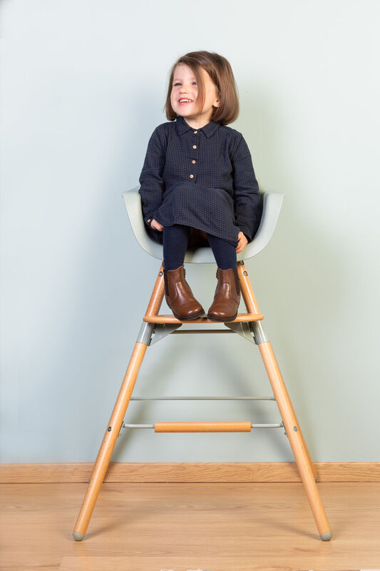 Evolu High Chair - Adjustable In Height (50-75 Cm/*90 Cm) - Natural Mint